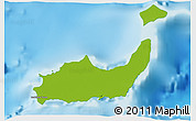 Physical 3D Map of Inagua