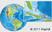 Physical Location Map of Inagua, within the entire country