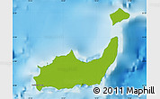 Physical Map of Inagua