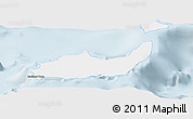 Classic Style Panoramic Map of Inagua, single color outside