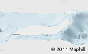 Gray Panoramic Map of Inagua, single color outside