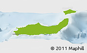 Physical Panoramic Map of Inagua, lighten