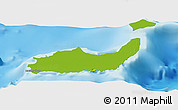 Physical Panoramic Map of Inagua