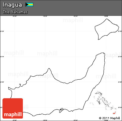 Blank Simple Map of Inagua