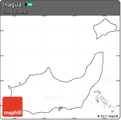 Blank Simple Map of Inagua