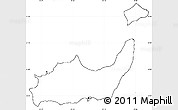 Blank Simple Map of Inagua, no labels
