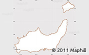 Classic Style Simple Map of Inagua, cropped outside