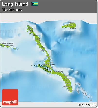 Physical 3D Map of Long Island