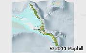 Satellite 3D Map of Long Island, lighten