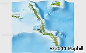 Satellite 3D Map of Long Island, physical outside