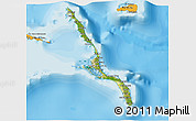 Satellite 3D Map of Long Island, political outside