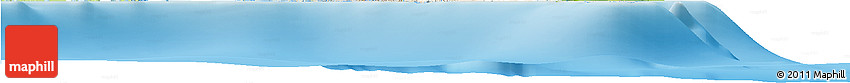 Shaded Relief Horizon Map of Long Island, physical outside