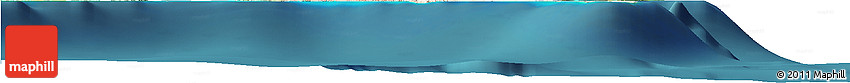 Shaded Relief Horizon Map of Long Island, satellite outside