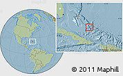 Savanna Style Location Map of Long Island, highlighted country, hill shading