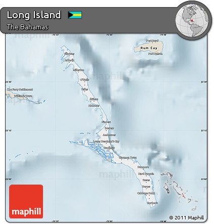 Classic Style Map of Long Island