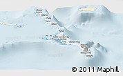Classic Style Panoramic Map of Long Island, single color outside