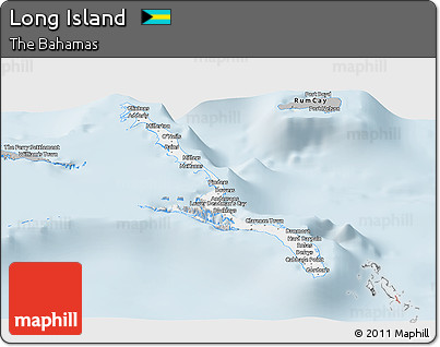 Gray Panoramic Map of Long Island