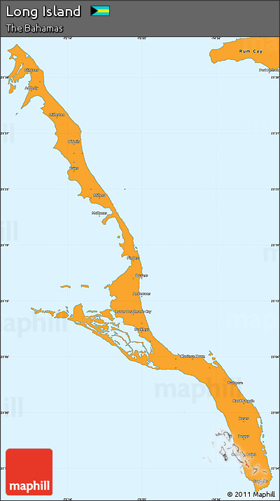 Political Simple Map of Long Island
