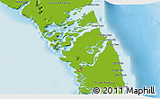 Physical 3D Map of Mangrove Cay