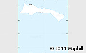 Classic Style Simple Map of Mayaguana, single color outside