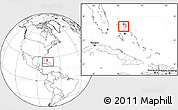 Blank Location Map of Moore's Island, within the entire country