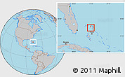Gray Location Map of Moore's Island