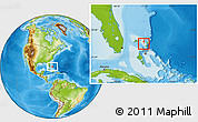 Physical Location Map of Moore's Island