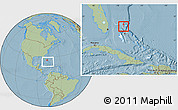Savanna Style Location Map of Moore's Island, highlighted country, within the entire country, hill shading