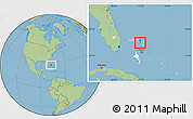 Savanna Style Location Map of Moore's Island, highlighted country