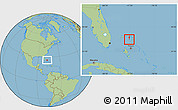 Savanna Style Location Map of Moore's Island