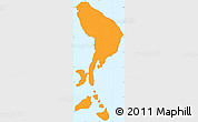 Political Simple Map of Moore's Island