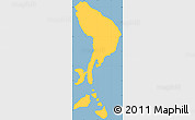 Savanna Style Simple Map of Moore's Island