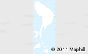 Silver Style Simple Map of Moore's Island