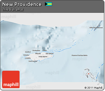 Gray 3D Map of New Providence