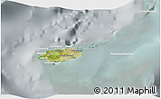 Satellite 3D Map of New Providence, lighten, semi-desaturated