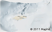 Shaded Relief 3D Map of New Providence, lighten, semi-desaturated