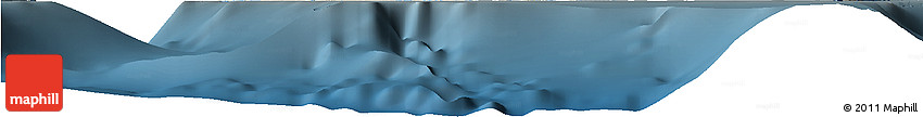 Shaded Relief Horizon Map of New Providence, darken