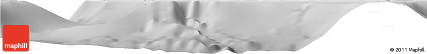 Shaded Relief Horizon Map of New Providence, desaturated