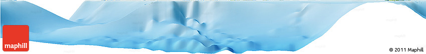 Shaded Relief Horizon Map of New Providence, physical outside