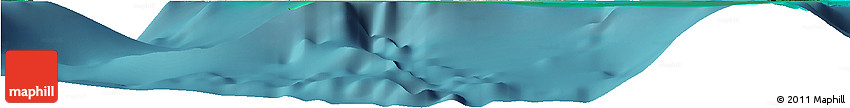 Shaded Relief Horizon Map of New Providence, satellite outside