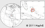 Blank Location Map of New Providence, highlighted country