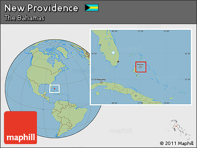 Savanna Style Location Map of New Providence