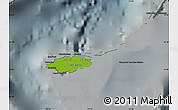 Physical Map of New Providence, darken, semi-desaturated