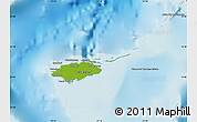 Physical Map of New Providence, shaded relief outside