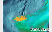 Political Map of New Providence, satellite outside