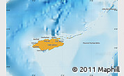 Political Map of New Providence, shaded relief outside