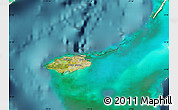 Satellite Map of New Providence, single color outside