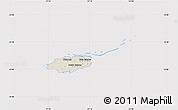 Shaded Relief Map of New Providence, cropped outside
