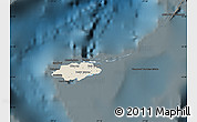 Shaded Relief Map of New Providence, darken
