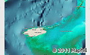 Shaded Relief Map of New Providence, satellite outside